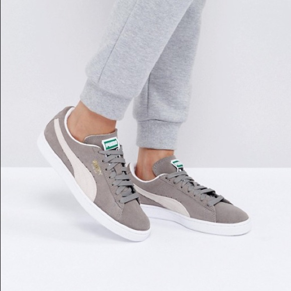 Gray Puma Classic Sneakers
